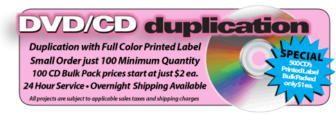 dvd and cd duplication